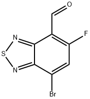 2,1,3-Benzothiadiazole-4-carboxaldehyde, 7-bromo-5-fluoro- Structure