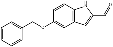 2-(5-benzyloxyindole)carboxyaldehyde Structure