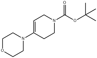 1(2H)-Pyridinecarboxylic acid, 3,6-dihydro-4-(4-morpholinyl)-, 1,1-dimethylethyl ester Structure