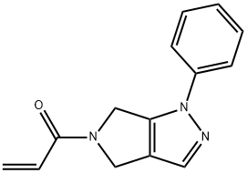 1-{1-phenyl-1H,4H,5H,6H-pyrrolo[3,4-c]pyrazol-5-y
l}prop-2-en-1-one Structure