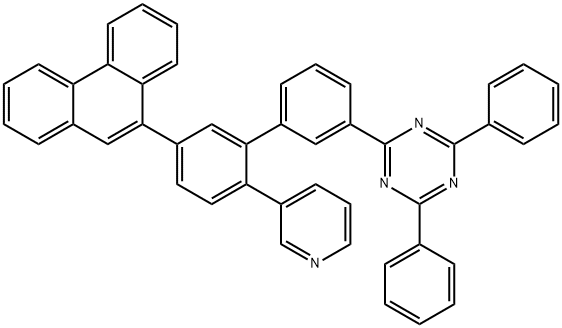 2',1'']terphenyl-3''-yl)-4,6-diphenyl-[1,3,5]triazine 구조식 이미지