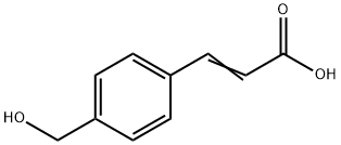 2-Propenoic acid, 3-[4-(hydroxymethyl)phenyl]- Structure
