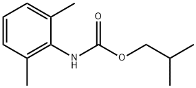 Carbamic acid, N-(2,6-dimethylphenyl)-, 2-methylpropyl ester Structure