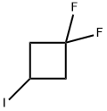 Cyclobutane, 1,1-difluoro-3-iodo- Structure