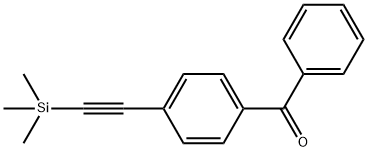 Methanone, phenyl[4-[(trimethylsilyl)ethynyl]phenyl]- 구조식 이미지