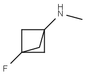 Bicyclo[1.1.1]pentan-1-amine, 3-fluoro-N-methyl- Structure