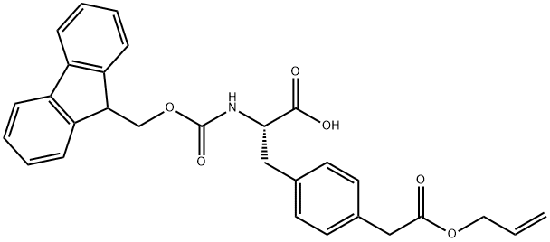 L-Phenylalanine, N-[(9H-fluoren-9-ylmethoxy)carbonyl]-4-[2-oxo-2-(2-propen-1-yloxy)ethyl]- Structure