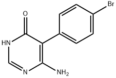 4(3H)-Pyrimidinone, 6-amino-5-(4-bromophenyl)- Structure