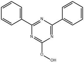 1,3,5-Triazine, 2-hydroperoxy-4,6-diphenyl- Structure