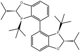 (2R,2'S,3R,3'R)-3,3'-di-tert-butyl-2,2'-diisopropyl-2,2',3,3'-tetrahydro-4,4'-bibenzo[d][1,3]oxaphosphole 구조식 이미지