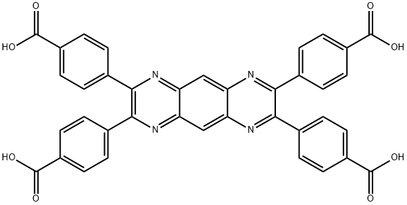 4,4',4",4'"-(pyrazino[2,3-g]quinoxaline-2,3,7,8-tetrayl)tetrabenzoic acid Structure