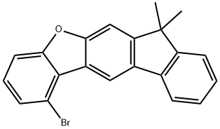 7H-Benzo[b]fluoreno[3,2-d]furan, 1-bromo-7,7-dimethyl- 구조식 이미지