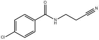 Benzamide, 4-chloro-N-(2-cyanoethyl)- Structure