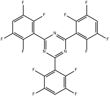 1,3,5-Triazine, 2,4,6-tris(2,3,5,6-tetrafluorophenyl)- Structure