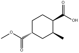 (1R,2S,4R)-4-(methoxycarbonyl)-2-methylcyclohexane-1-carboxylic acid Structure