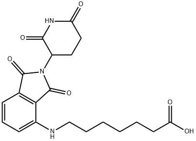 Heptanoic acid, 7-[[2-(2,6-dioxo-3-piperidinyl)-2,3-dihydro-1,3-dioxo-1H-isoindol-4-yl]amino]- 구조식 이미지