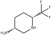 3-Piperidinamine, 6-(trifluoromethyl)-, (3R,6R)- Structure