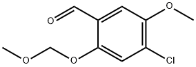 Benzaldehyde, 4-chloro-5-methoxy-2-(methoxymethoxy)- Structure