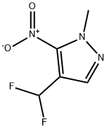 1H-Pyrazole, 4-(difluoromethyl)-1-methyl-5-nitro- Structure