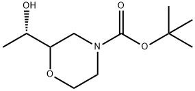 tert-butyl
2-[(1S)-1-hydroxyethyl]morpholine-4-carboxylate Structure