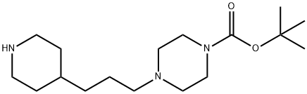 tert-butyl 4-[3-(piperidin-4-yl)propyl]piperazine-1-carboxylate Structure