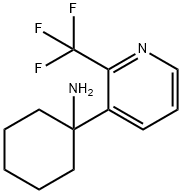 Cyclohexanamine, 1-[2-(trifluoromethyl)-3-pyridinyl]- Structure