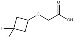 Acetic acid, 2-[(3,3-difluorocyclobutyl)oxy]- Structure