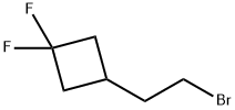 Cyclobutane, 3-(2-bromoethyl)-1,1-difluoro- Structure