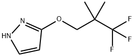 3-(3,3,3-Trifluoro-2,2-dimethylpropoxy)-1H-pyrazole 구조식 이미지