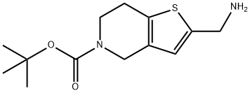 Thieno[3,2-c]pyridine-5(4H)-carboxylic acid, 2-(aminomethyl)-6,7-dihydro-, 1,1-d… Structure