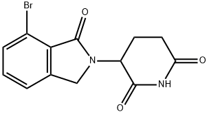 3-(7-bromo-1-oxoisoindolin-2-yl)piperidine-2,6-dione 구조식 이미지