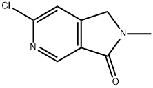 3H-Pyrrolo[3,4-c]pyridin-3-one, 6-chloro-1,2-dihydro-2-methyl- Structure