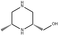 2-Piperazinemethanol, 6-methyl-, (2R,6R)- Structure