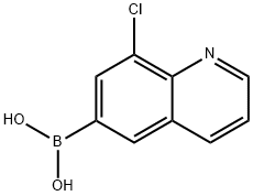 (8-Chloroquinolin-6-yl)boronic acid Structure