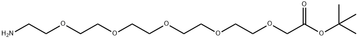 Amino-PEG5-t-butyl acetate Structure