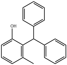 Phenol, 2-(diphenylmethyl)-3-methyl- Structure