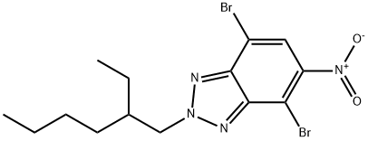 2H-Benzotriazole, 4,7-dibromo-2-(2-ethylhexyl)-5-nitro- Structure