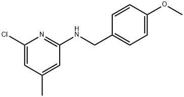 2-Pyridinamine, 6-chloro-N-[(4-methoxyphenyl)methyl]-4-methyl- 구조식 이미지