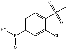 (3-Chloro-4-methanesulfonylphenyl)boronic acid Structure