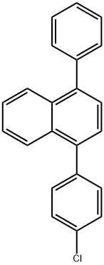 Naphthalene, 1-(4-chlorophenyl)-4-phenyl- 구조식 이미지
