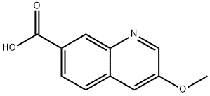 7-Quinolinecarboxylic acid, 3-methoxy- Structure