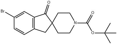 tert-butyl 6-bromo-1-oxo-1,3-dihydrospiro[indene-2,4'-piperidine]-1'-carboxylate Structure