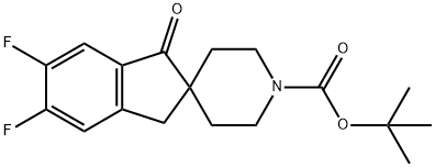 tert-butyl 5,6-difluoro-1-oxo-1,3-dihydrospiro[indene-2,4'-piperidine]-1'-carboxylate 구조식 이미지