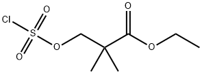 Propanoic acid, 3-[(chlorosulfonyl)oxy]-2,2-dimethyl-, ethyl ester Structure