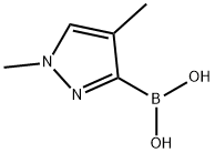 Boronic acid, B-(1,4-dimethyl-1H-pyrazol-3-yl)- Structure