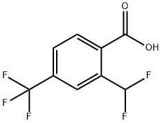 2-(difluoromethyl)-4-(trifluoromethyl)benzoic acid Structure