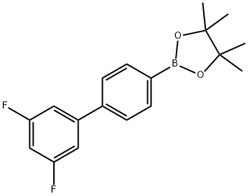 2-(3',5'-Difluoro-[1,1'-biphenyl]-4-yl)-4,4,5,5-tetramethyl-1,3,2-dioxaborolane Structure