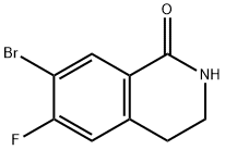 1(2H)-Isoquinolinone, 7-bromo-6-fluoro-3,4-dihydro- 구조식 이미지