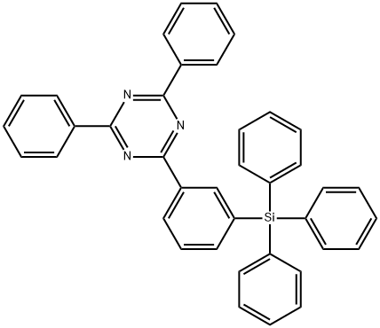 2,4-diphenyl-6-(3-(triphenylsilyl)phenyl)-1,3,5-triazine Structure