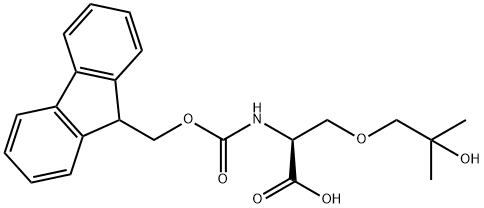 (2S)-2-({[(9H-fluoren-9-yl)methoxy]carbonyl}amino)-3-(2-hydroxy-2-methylpropoxy)propanoic acid 구조식 이미지